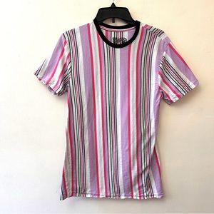 San Francisco work shirts striped tshirt size medium